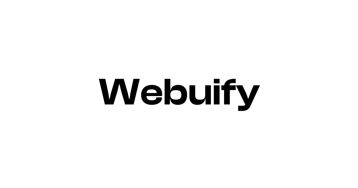 Webuify logo
